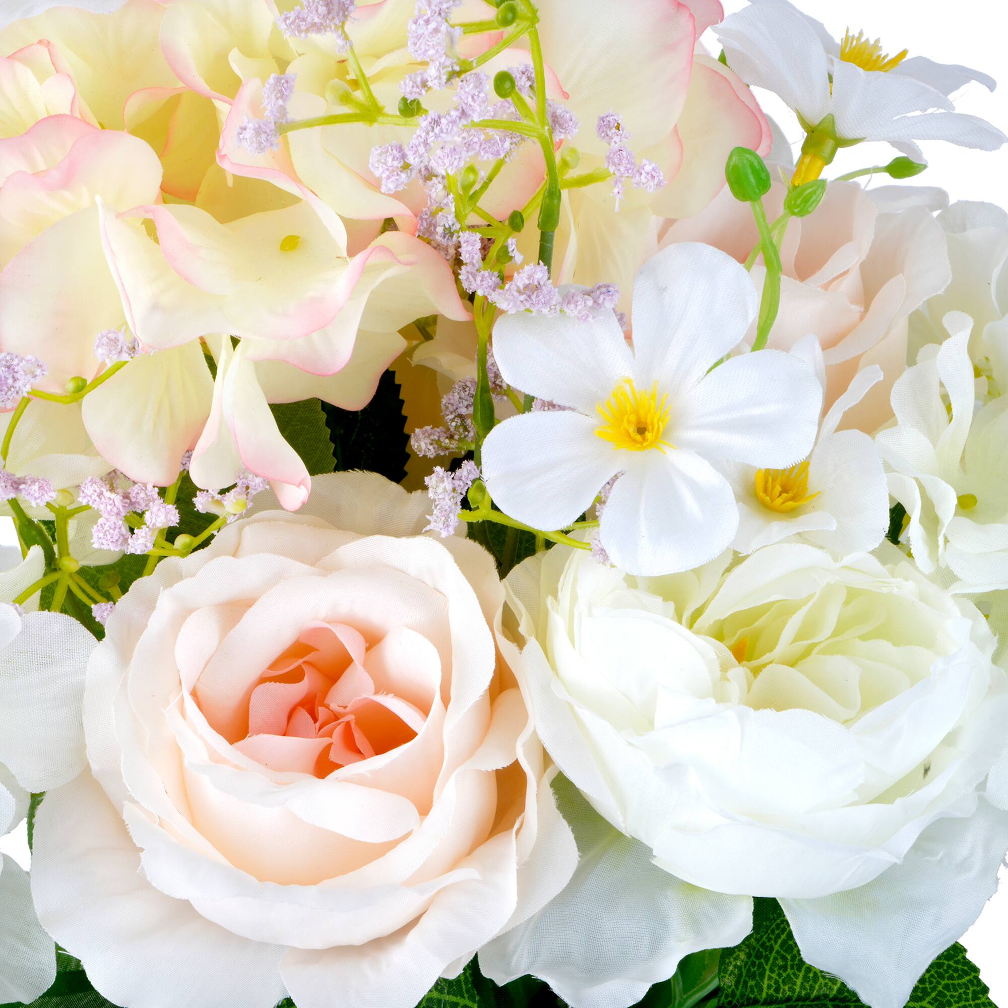 21" Cream Hydrangea & Rose Mix Deluxe Bush by Ashland®